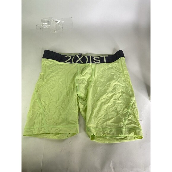 2xist Performance Lightning Speed Mesh Boxer Brief Lime Green Underwear Mens M - Picture 1 of 3